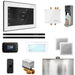 Mr Steam Bliss Max Steam Shower Control Package with iSteamX Control and Linear Steamhead in White Matte Black