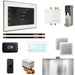 Mr Steam Bliss Max Steam Shower Control Package with iSteamX Control and Linear Steamhead in White Nouveau Bronze