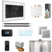 Mr Steam Bliss Max Steam Shower Control Package with iSteamX Control and Linear Steamhead in White Polished Chrome