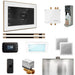Mr Steam Bliss Max Steam Shower Control Package with iSteamX Control and Linear Steamhead in White Polished Gold