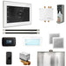 Mr Steam Bliss Max Steam Shower Control Package with iSteamX Control and Linear Steamhead in White Polished Nickel