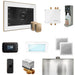 Mr Steam Bliss Max Steam Shower Control Package with iSteamX Control and Steamhead in White Brushed Bronze