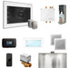 Mr Steam Bliss Max Steam Shower Control Package with iSteamX Control and Steamhead in White Brushed Nickel
