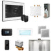 Mr Steam Bliss Max Steam Shower Control Package with iSteamX Control and Steamhead in White Matte Black