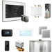 Mr Steam Bliss Max Steam Shower Control Package with iSteamX Control and Steamhead in White Satin Steel