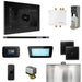 Mr Steam Bliss Steam Shower Control Package with iSteamX Control and Linear Steamhead in Black Brilliant Black