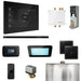Mr Steam Bliss Steam Shower Control Package with iSteamX Control and Linear Steamhead in Black Matte Black