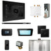 Mr Steam Bliss Steam Shower Control Package with iSteamX Control and Linear Steamhead in Black Satin Steel