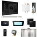 Mr Steam Bliss Steam Shower Control Package with iSteamX Control and Linear Steamhead in Black White Finish