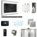 Mr Steam Bliss Steam Shower Control Package with iSteamX Control and Linear Steamhead in White Matte Black