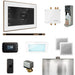Mr Steam Bliss Steam Shower Control Package with iSteamX Control and Linear Steamhead in White Nouveau Bronze