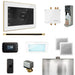 Mr Steam Bliss Steam Shower Control Package with iSteamX Control and Linear Steamhead in White Polished Brass