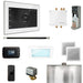 Mr Steam Bliss Steam Shower Control Package with iSteamX Control and Linear Steamhead in White Polished Nickel