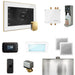 Mr Steam Bliss Steam Shower Control Package with iSteamX Control and Steamhead in White Polished Brass