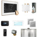 Mr Steam Bliss Steam Shower Control Package with iSteamX Control and Steamhead in White Polished Gold