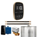 Mr Steam ButlerFlex Max Steam Shower Control Package with Black TempoFlex Control and Brushed Bronze Linear Steamhead