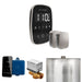 Mr Steam ButlerFlex Max Steam Shower Control Package with Black TempoFlex Control and Brushed Nickel Aromasteam Steamhead