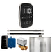 Mr Steam ButlerFlex Max Steam Shower Control Package with Black TempoFlex Control and Brushed Nickel Linear Steamhead