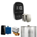 Mr Steam ButlerFlex Max Steam Shower Control Package with Black TempoFlex Control and Polished Chrome Aromasteam Steamhead