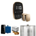 Mr Steam ButlerFlex Max Steam Shower Control Package with Black TempoFlex Control and Polished Gold Aromasteam Steamhead