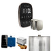 Mr Steam ButlerFlex Max Steam Shower Control Package with Black TempoFlex Control and Polished Nickel Aromasteam Steamhead