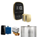 Mr Steam ButlerFlex Max Steam Shower Control Package with Black TempoFlex Control and Satin Brass Aromasteam Steamhead