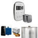 Mr Steam ButlerFlex Max Steam Shower Control Package with White TempoFlex Control and Brilliant Black Aromasteam Steamhead
