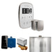 Mr Steam ButlerFlex Max Steam Shower Control Package with White TempoFlex Control and Brushed Nickel Aromasteam Steamhead