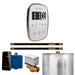 Mr Steam ButlerFlex Max Steam Shower Control Package with White TempoFlex Control and Nouveau Bronze Linear Steamhead