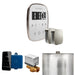 Mr Steam ButlerFlex Max Steam Shower Control Package with White TempoFlex Control and Polished Nickel Aromasteam Steamhead