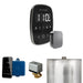 Mr Steam ButlerFlex Steam Shower Control Package with Black TempoFlex Control and Brilliant Black Aromasteam Steamhead