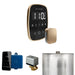 Mr Steam ButlerFlex Steam Shower Control Package with Black TempoFlex Control and Brushed Bronze Aromasteam Steamhead