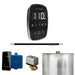 Mr Steam ButlerFlex Steam Shower Control Package with Black TempoFlex Control and Polished Chrome Linear Steamhead