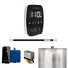 Mr Steam ButlerFlex Steam Shower Control Package with Black TempoFlex Control and White Linear Steamhead