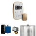 Mr Steam ButlerFlex Steam Shower Control Package with White TempoFlex Control and Brushed Bronze Aromasteam Steamhead