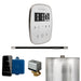 Mr Steam ButlerFlex Steam Shower Control Package with White TempoFlex Control and Brushed Nickel Linear Steamhead