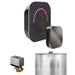 Mr Steam ButlerTouch Steam Shower Control Package with Black TempoTouch Control and Brilliant Black Aromasteam Steamhead