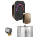 Mr Steam ButlerTouch Steam Shower Control Package with Black TempoTouch Control and Nouveau Bronze Aromasteam Steamhead
