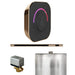 Mr Steam ButlerTouch Steam Shower Control Package with Black TempoTouch Control and Polished Gold Linear Steamhead