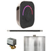 Mr Steam ButlerTouch Steam Shower Control Package with Black TempoTouch Control and Polished Nickel Linear Steamhead