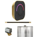 Mr Steam ButlerTouch Steam Shower Control Package with Black TempoTouch Control and Satin Brass Linear Steamhead