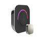 Mr Steam Corner View of TempoTouch Steam Shower Control with Aroma Steamhead