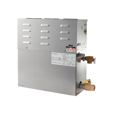 Mr Steam CT 12 kW (12000 W) Steam Shower Generator Package with Square iTempo in Polished Chrome Generator Up Close