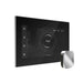 Mr Steam Front and Side View of iSteamX Steam Shower Control with Aroma Steamhead 