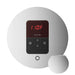 Mr Steam Front View of iTempo Steam Shower Control with Aroma Designer Steamhead