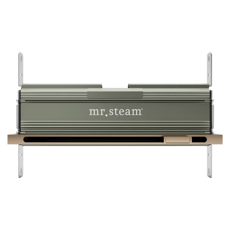 Mr Steam Linear 16 Inch Steamhead with AromaTherapy Reservoir in Polished Gold