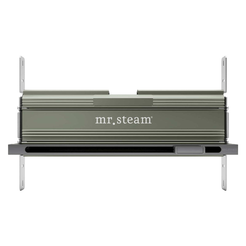 Mr Steam Linear 16" Steamhead with AromaTherapy Reservoir in Brilliant Black