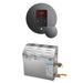 Mr Steam MS 12 kW Steam Shower Generator Package with Round Brilliant Black iTempo Control