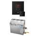 Mr Steam MS 9 kW (9000 W) Steam Shower Generator Package with Square Matte Black iTempo Control