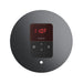 Mr Steam Round iTempo Steam Shower Control with Aroma Designer Steamhead in Brilliant Black